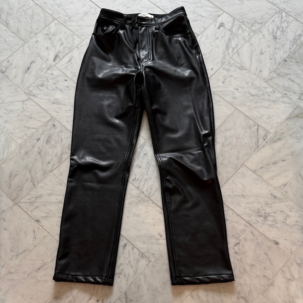 Abercrombie & Fitch Black Leather Pants